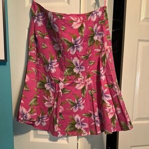 Jones Of New York Floral Pink Skirt